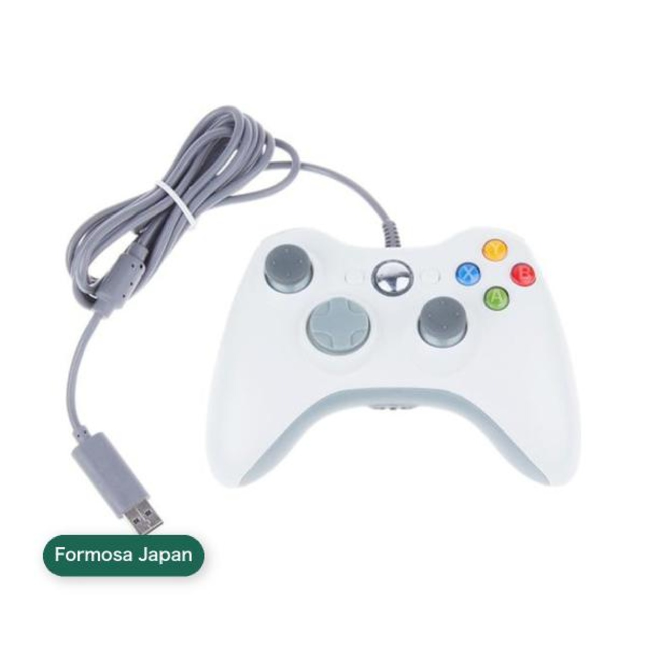 Formosa Japan Xbox 360 USB 有線 ゲームコントローラー 有線/Xbox/Windows対応 ホワイト Xbox360 Con