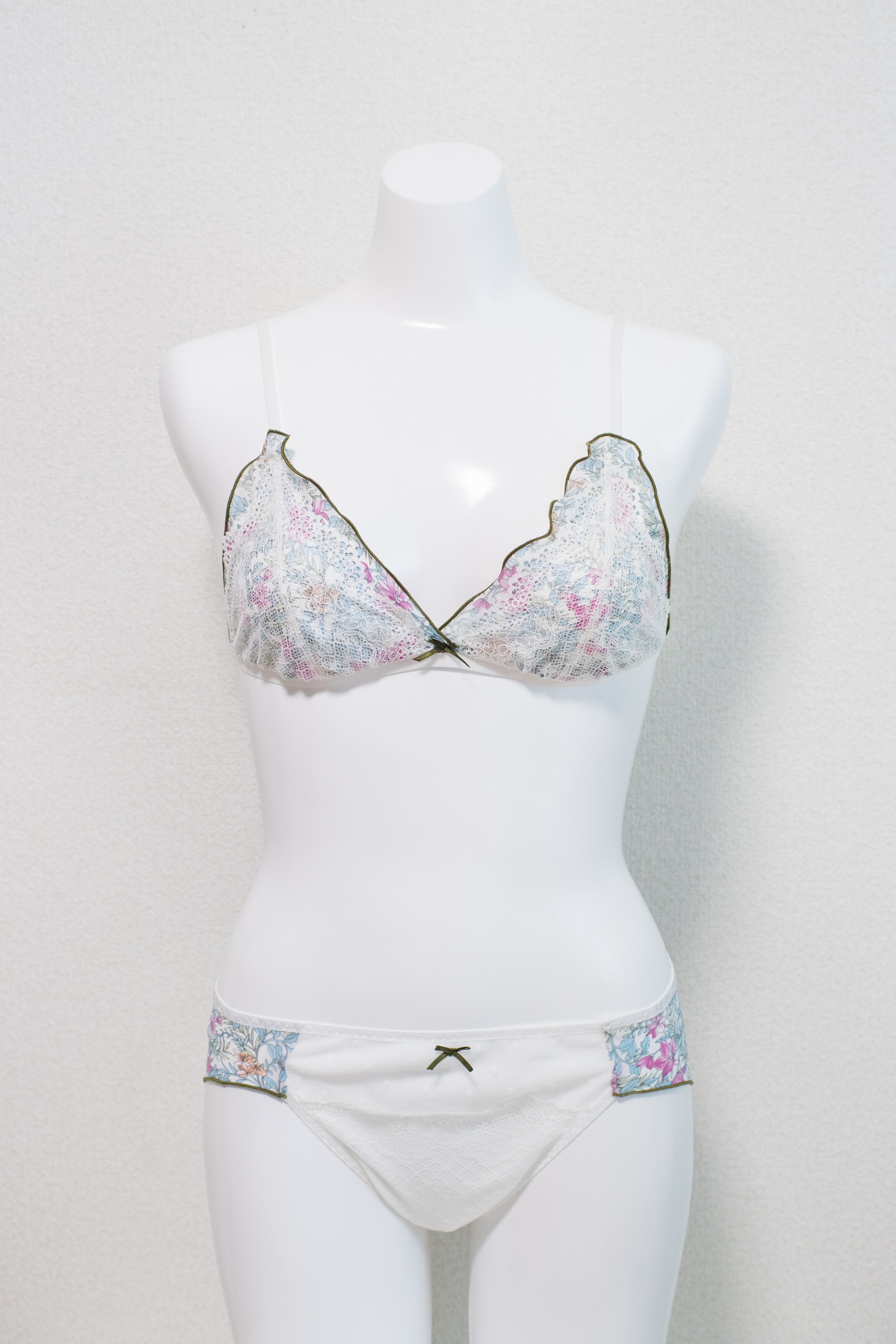 flower chiffon Bra