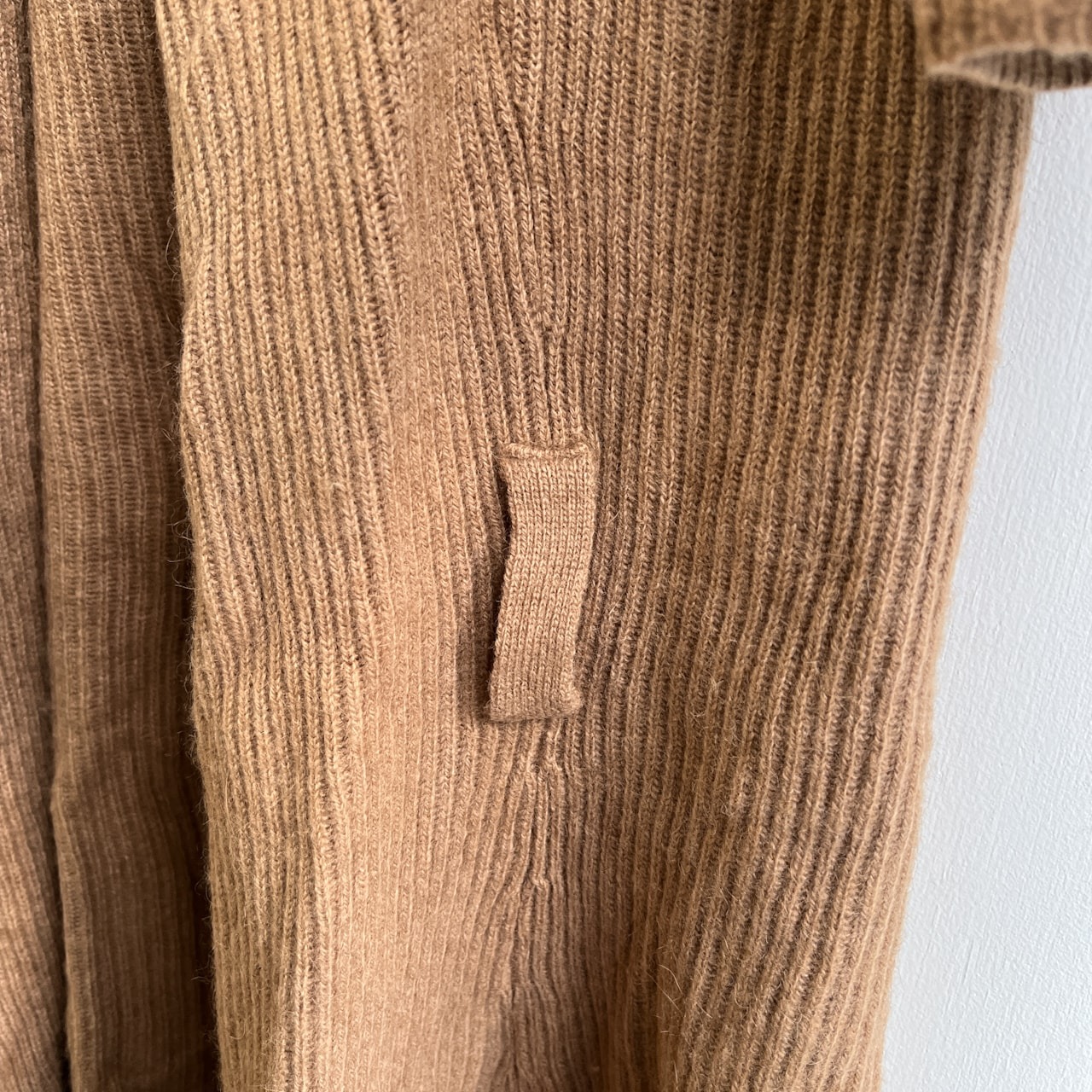 キャメル100% SONIA RYKEL ソニアリキエル ウールニット ガウン コート ジャケット サイズ 42 /イタリア製/ビンテージ