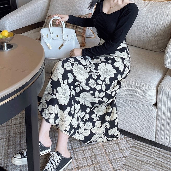 スカート ロングスカート フレアスカート Aライン ボトムス 秋冬 秋 冬 大きいサイズ レディース 2018 人気