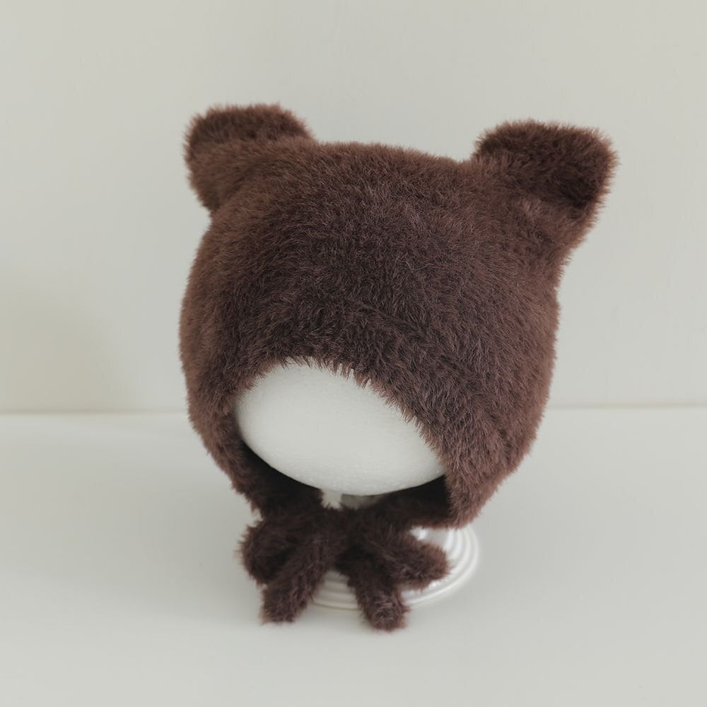 猫耳ニットボンネット