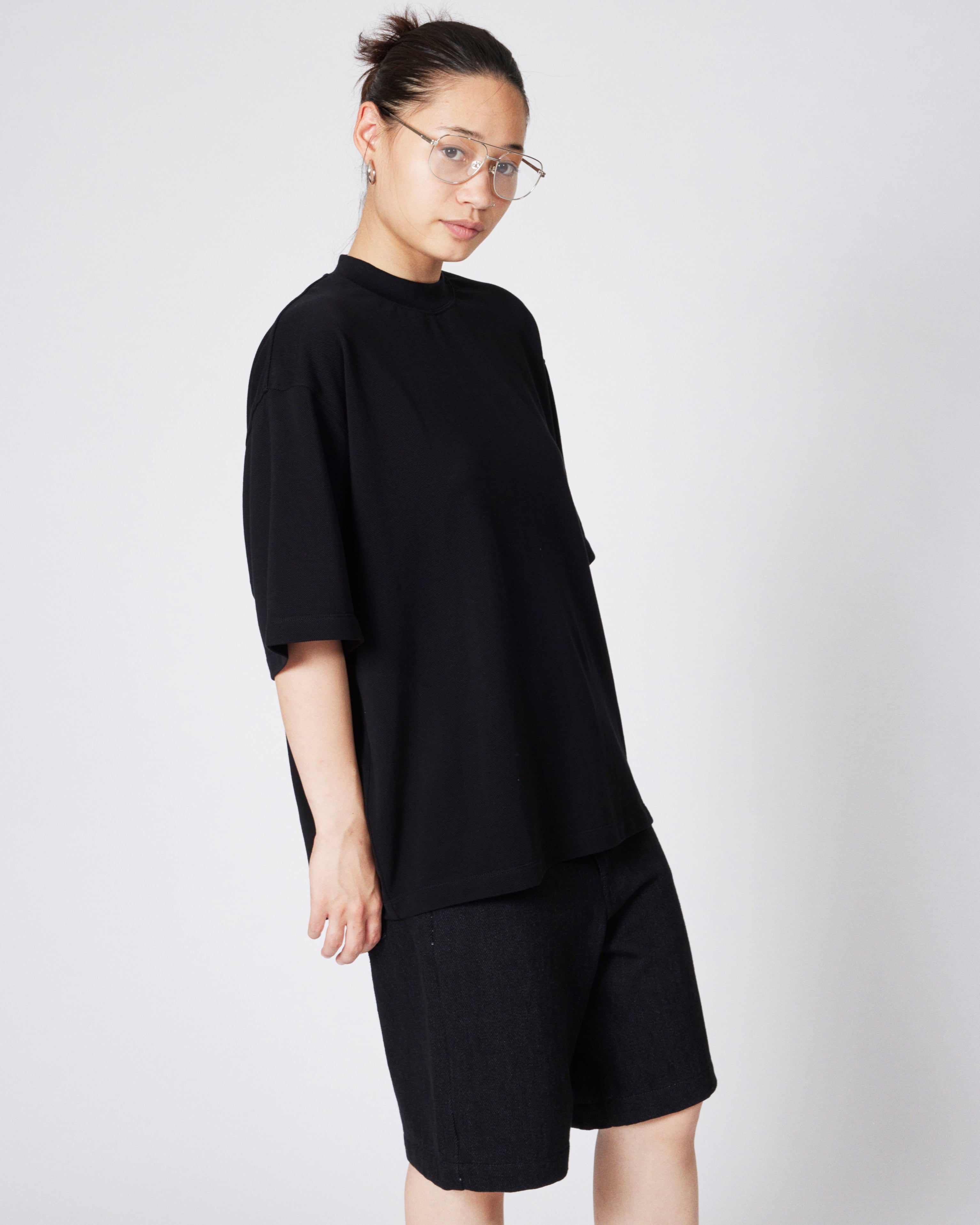 everyone piquet tee shirt (BLACK) | everyone