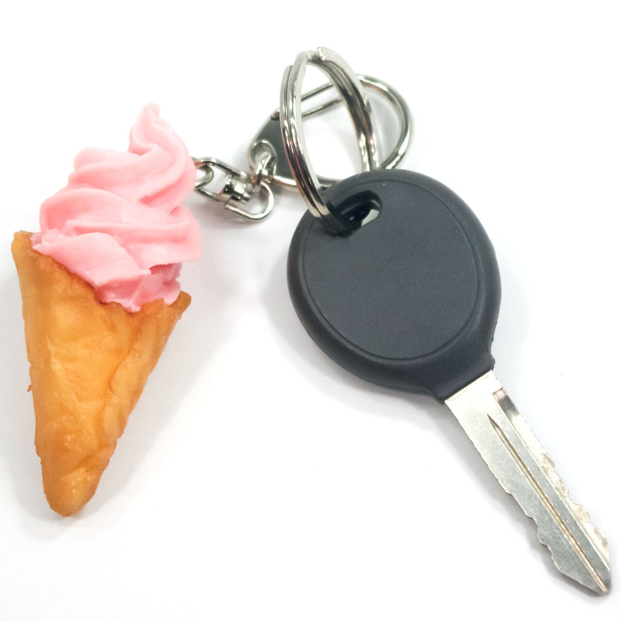 食べちゃいそうな ソフトクリーム 食品サンプル キーホルダー