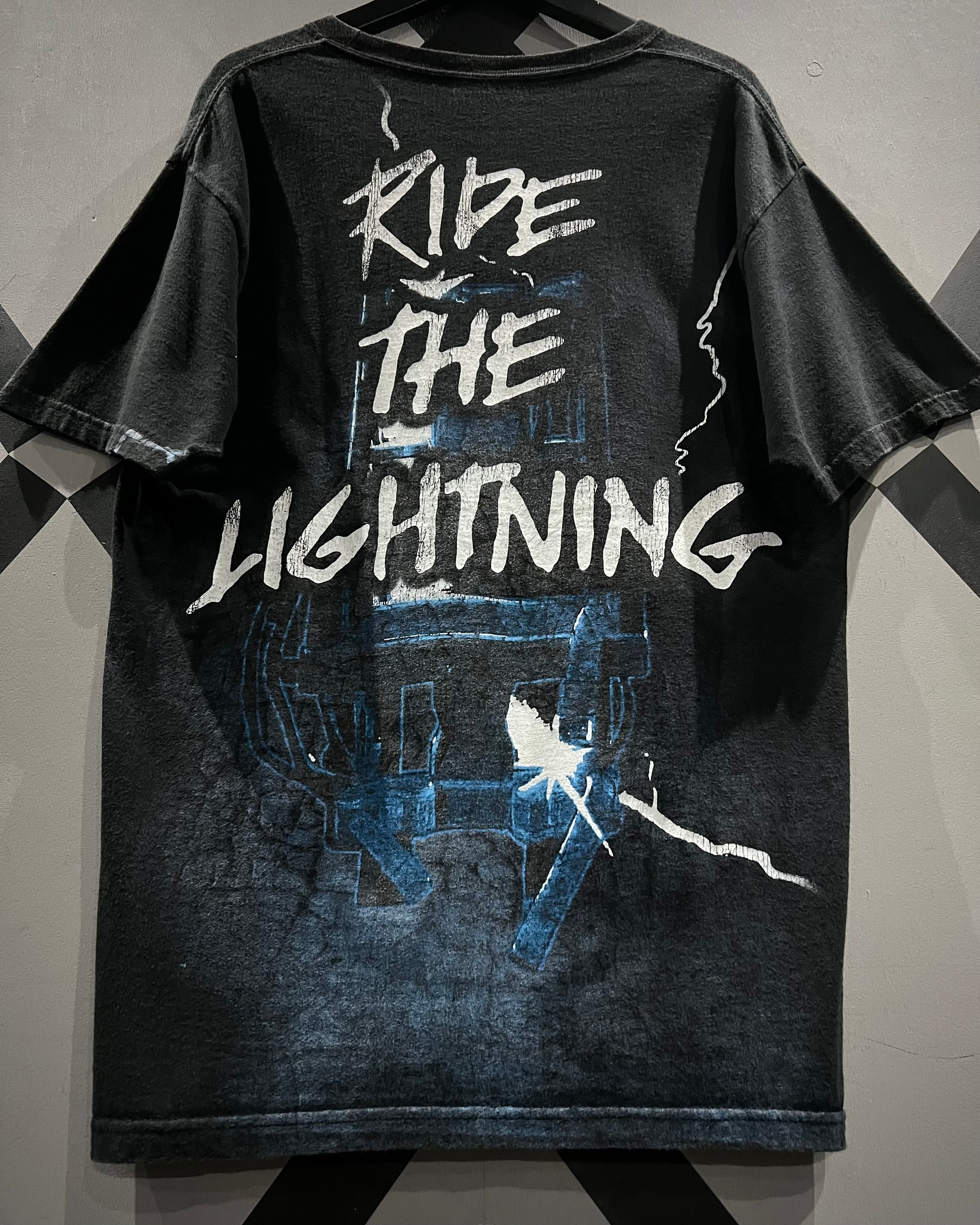 X VINTAGE】00's “METALLICA” “Ride The Lightning” Print Design T