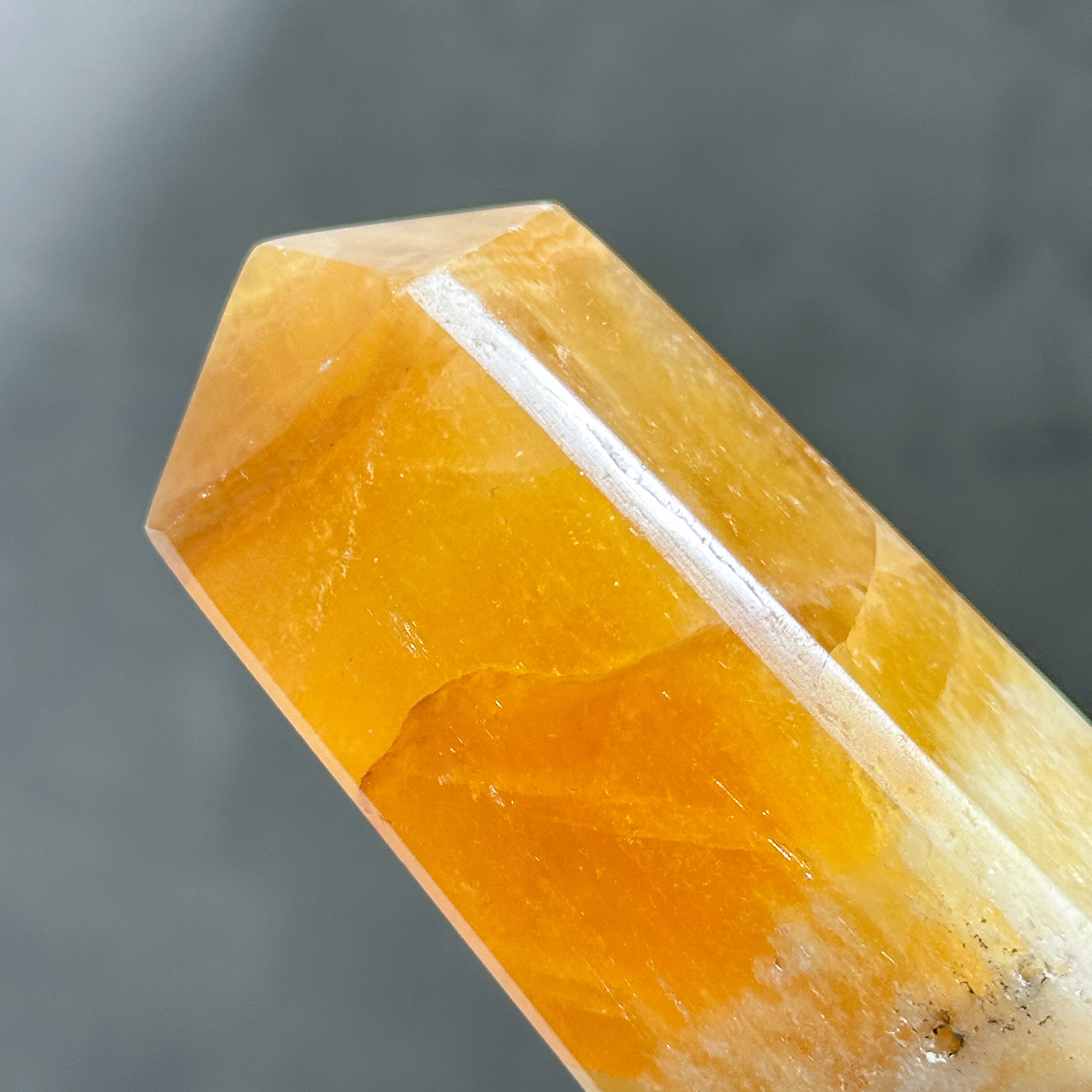 オレンジカルサイト タワー型62◇ Orange Calcite ◇天然石・鉱物