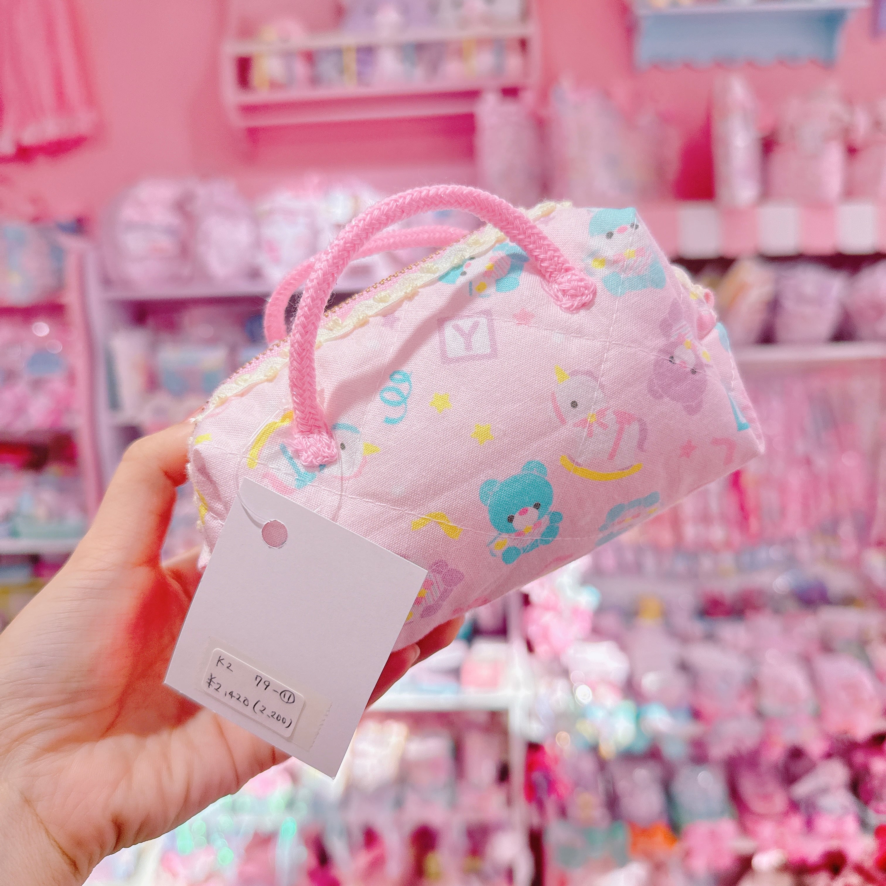 【K2】79-11ミニボストンバッグ風ポーチ