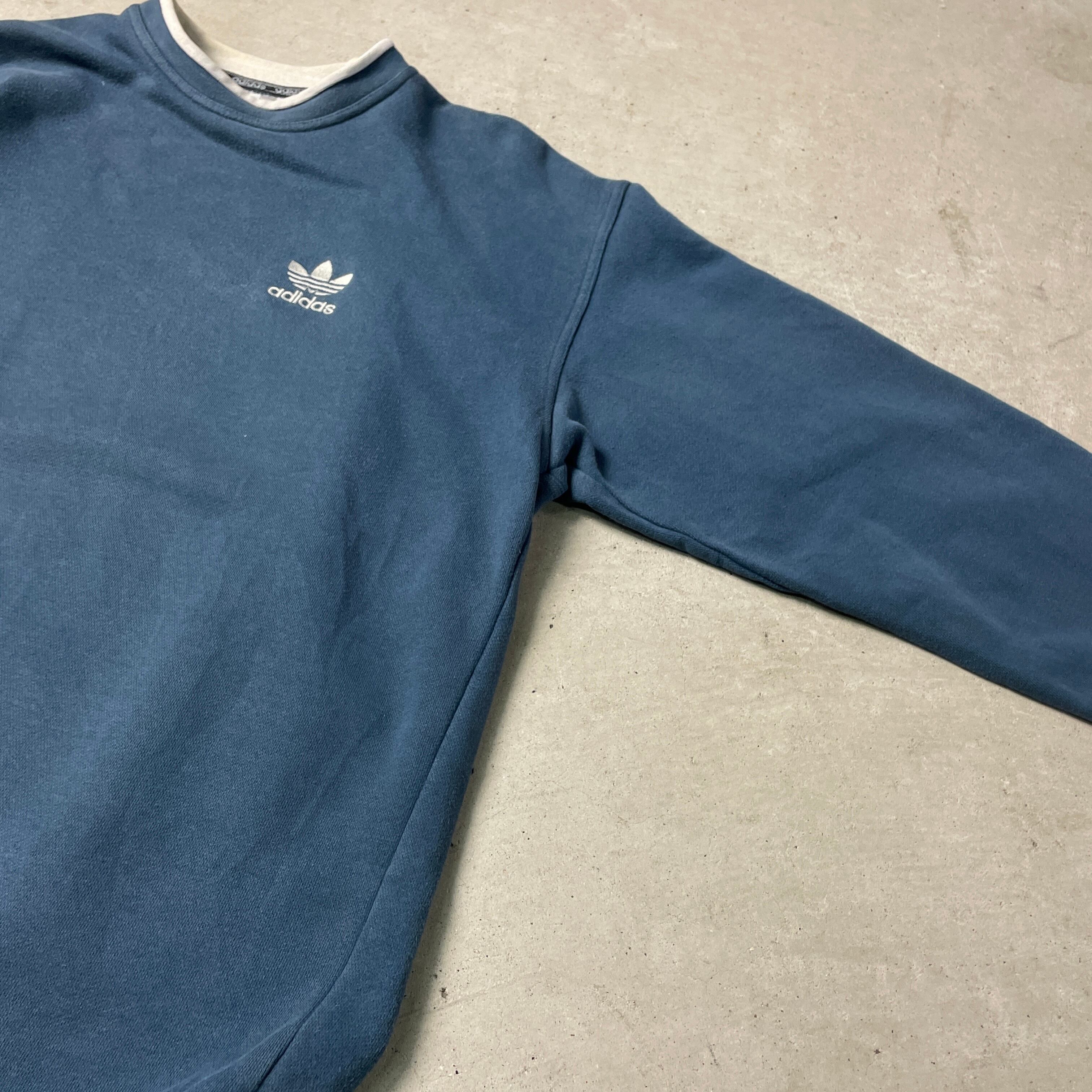 90s adidas モックネック スウェット オーバーサイズ