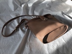 AMERICA 1990’s OLD COACH “Beige Leather” shoulder bag