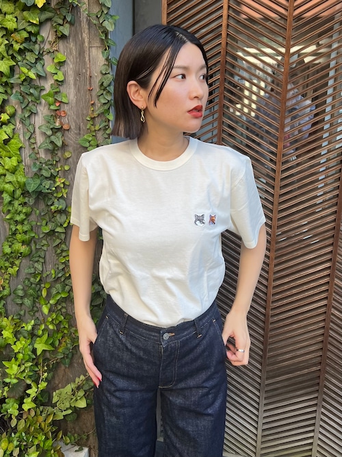 【23AW】MAISON KISTUNE メゾン キツネ /  KITSUNE  WFOXHEAD PATCH CLASSIC T-SHIRT