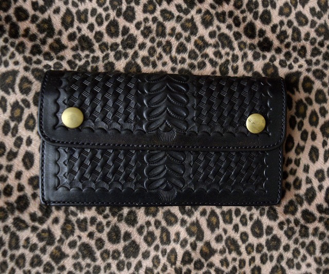 70s VINTAGE TRUCKER WALLET BROWN