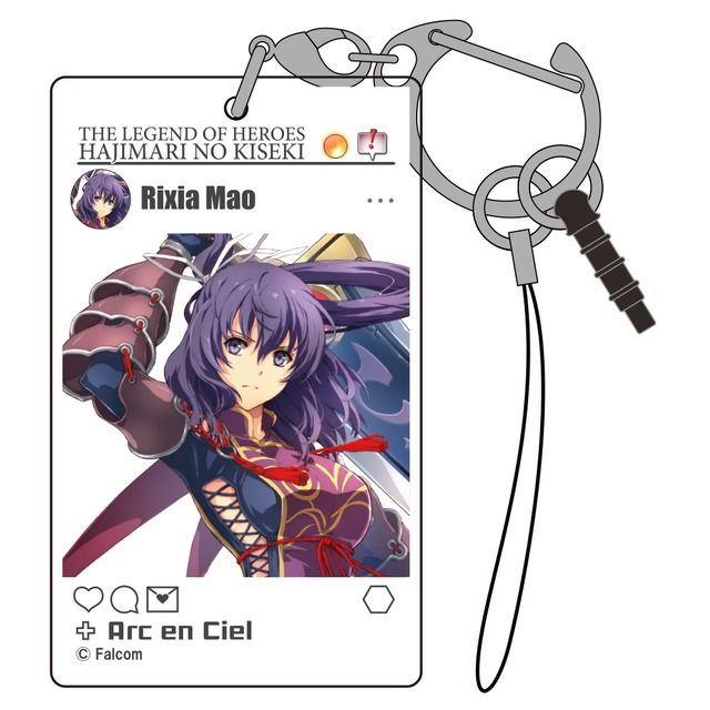 英雄伝説 創の軌跡 リーシャ・マオ SNS風アクリルキーホルダー
