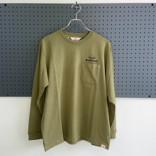 BATTENWEAR / TEAM L/S POCKET TEE / OLIVE