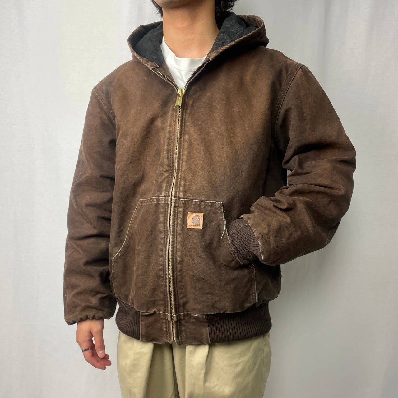 90年代 Carhartt カーハート ダック地 アクティブジャケット メンズL 