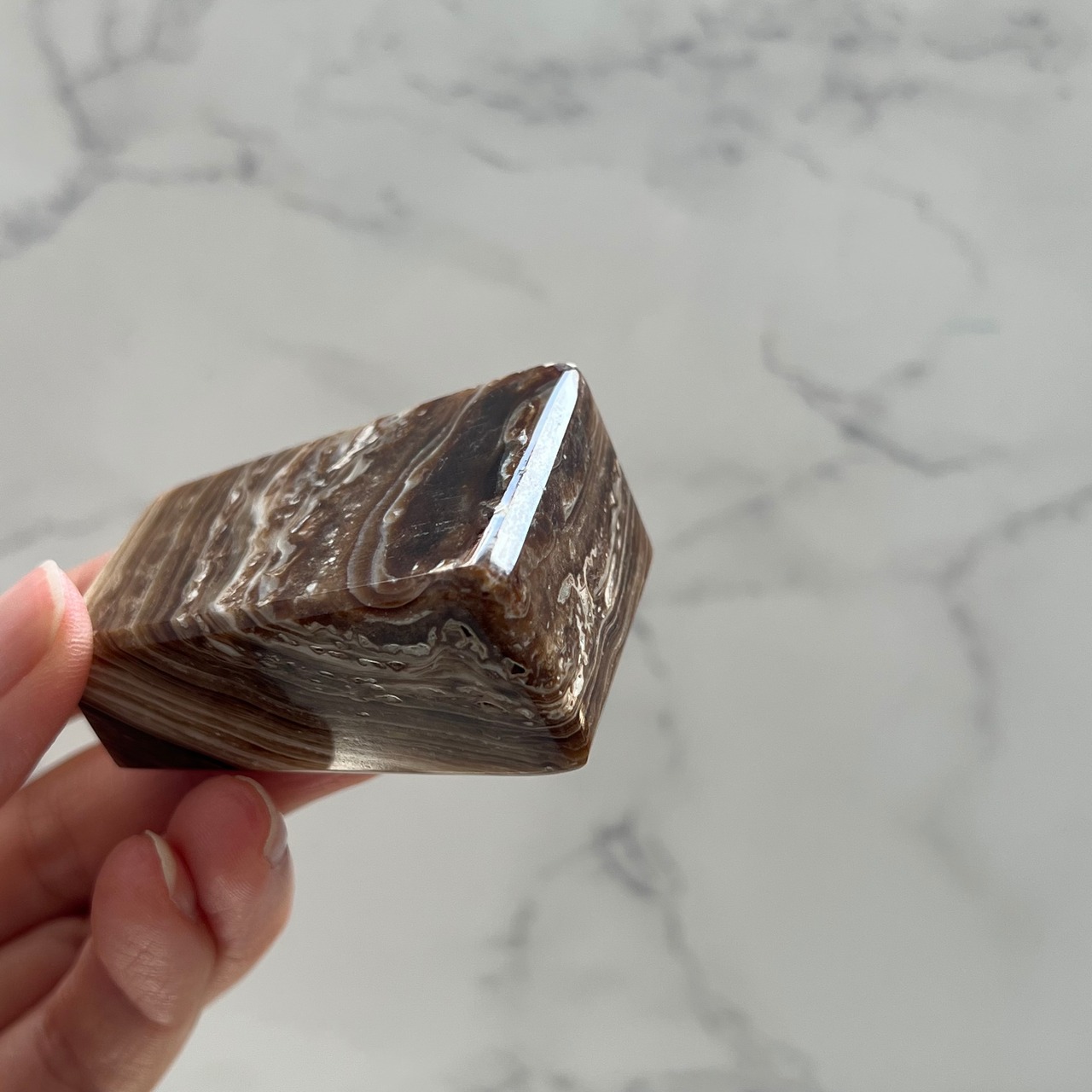 チョコレートカルサイト*天然石ポイント*天然石インテリア*置き物*T65