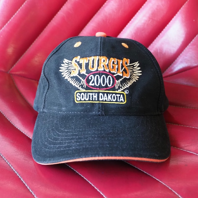 2000’s STURGIS 6panel Cap One Size BIKER バイカーハット