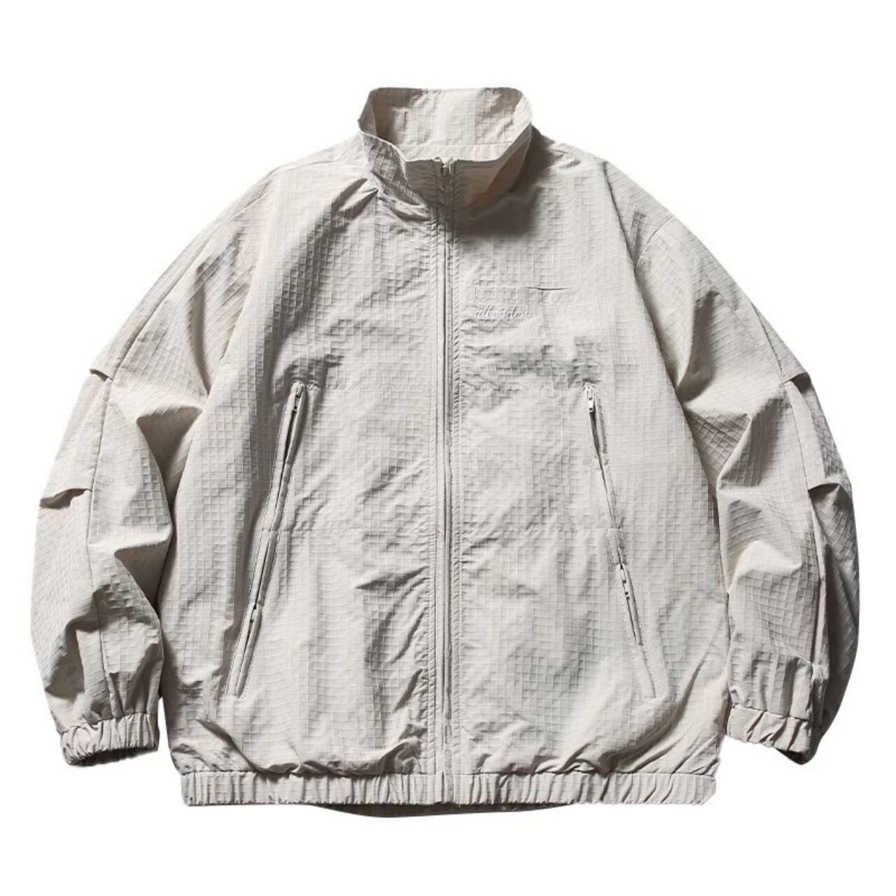 Waffle plain blouson 3colors 00073