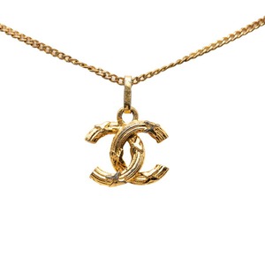 シャネル ココマーク ネックレス ゴールド メッキ レディース CHANEL 【中古】