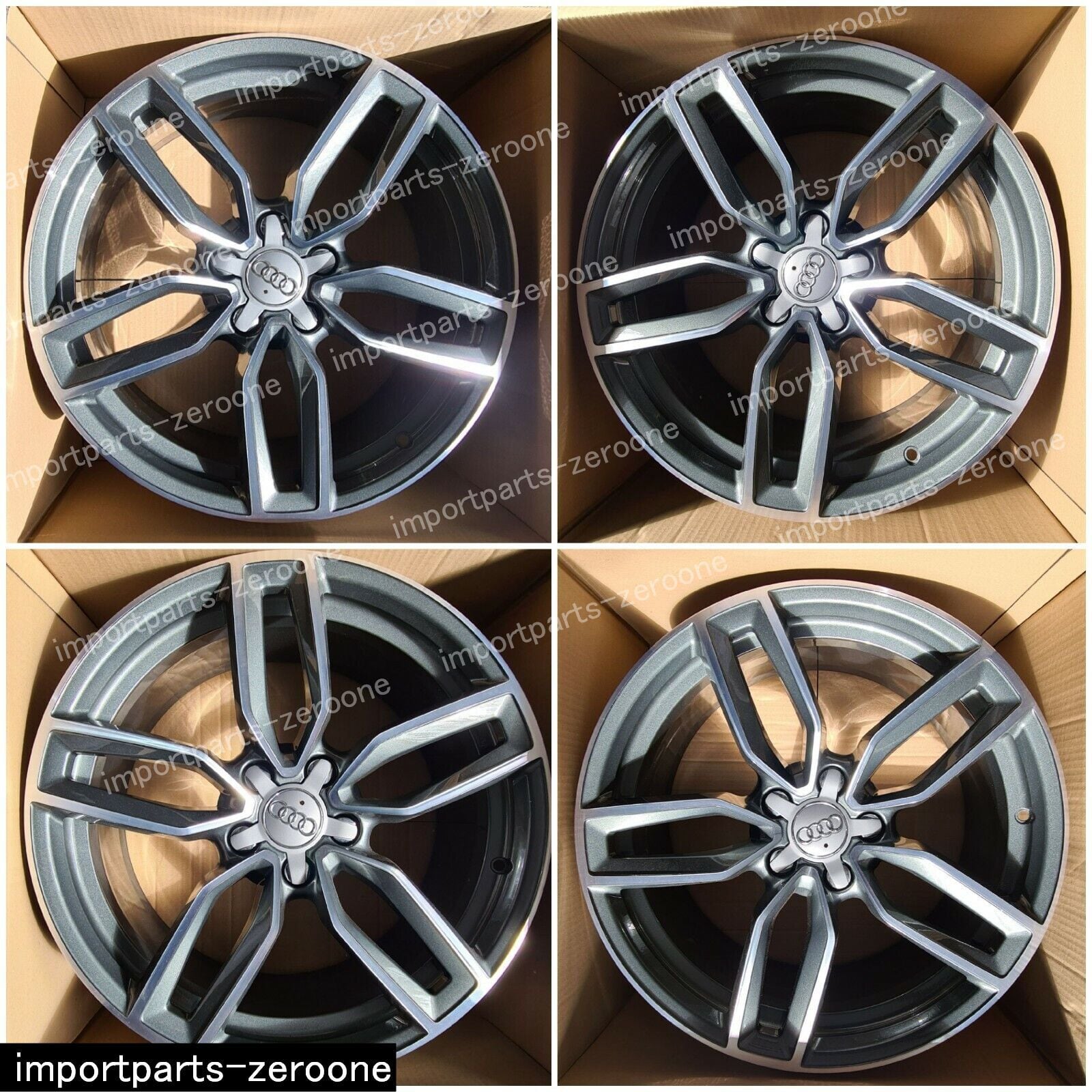 19インチ 純正 アウディ S3/RS3/A3 8V/8P DIAMOND/GREY 5 TWIN 19インチ 純正 アウディ S3/RS3/A3 8V/8P DIAMOND/GREY 5 TWIN