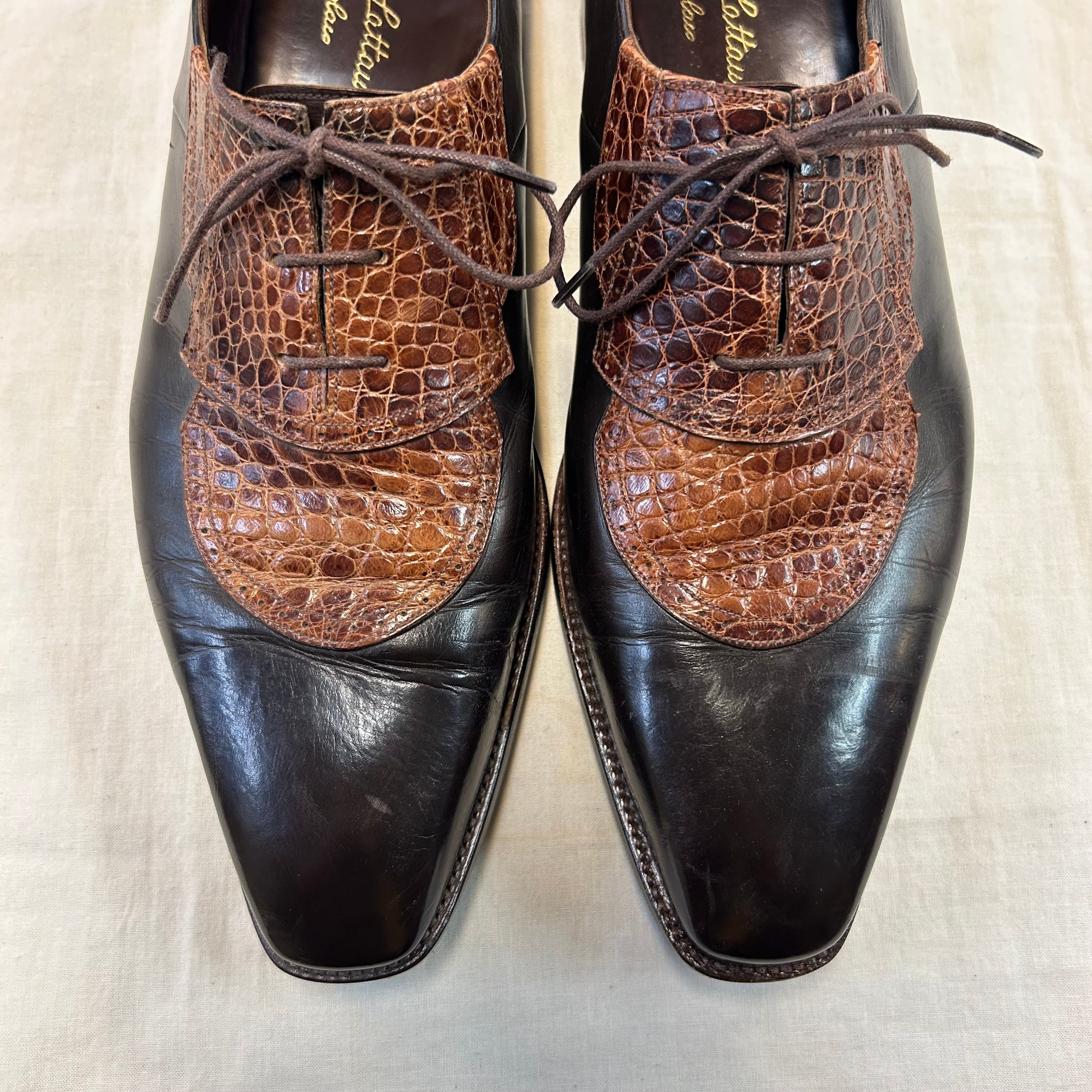 SILVANO LATTANZI COMBI LEATHER SHOES《9 1/2》 | safarionline