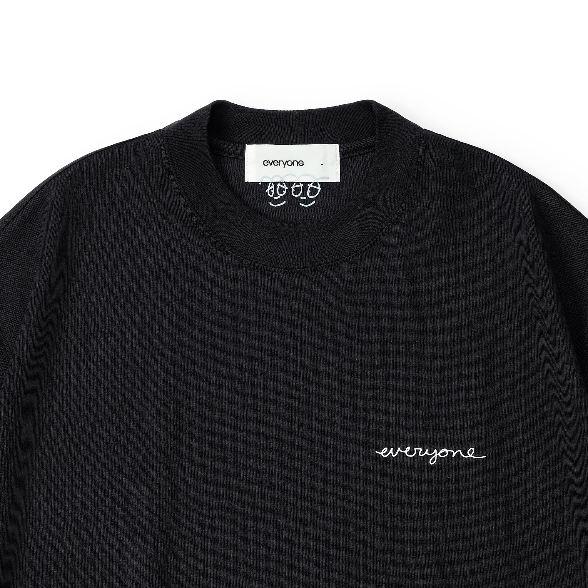 everyone j.30000 rooftop logo tee shirt (BLACK) | everyone