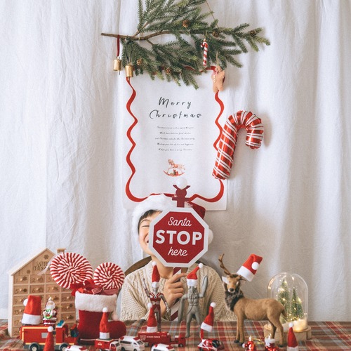 "[10%off]Christmas sale12/12 12:00~12/15★再販即納"[uneune] クリスマスタペストリー : christmas tapestry うねうね くねくね クリスマス タペストリー クリスマス 韓国