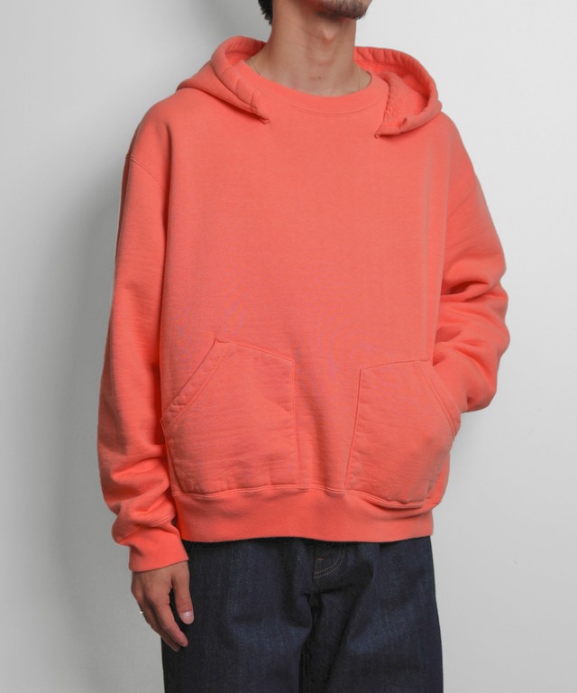 UNUSED / US2593 SWEAT HOODIE(CORAL)
