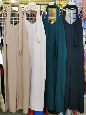 ウエストリボンつき　サロペット　AJ33287-2116