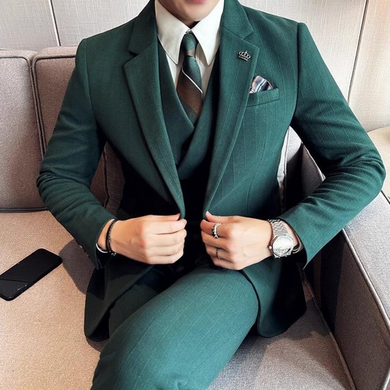 jacket + vest + 3piece suit 00229