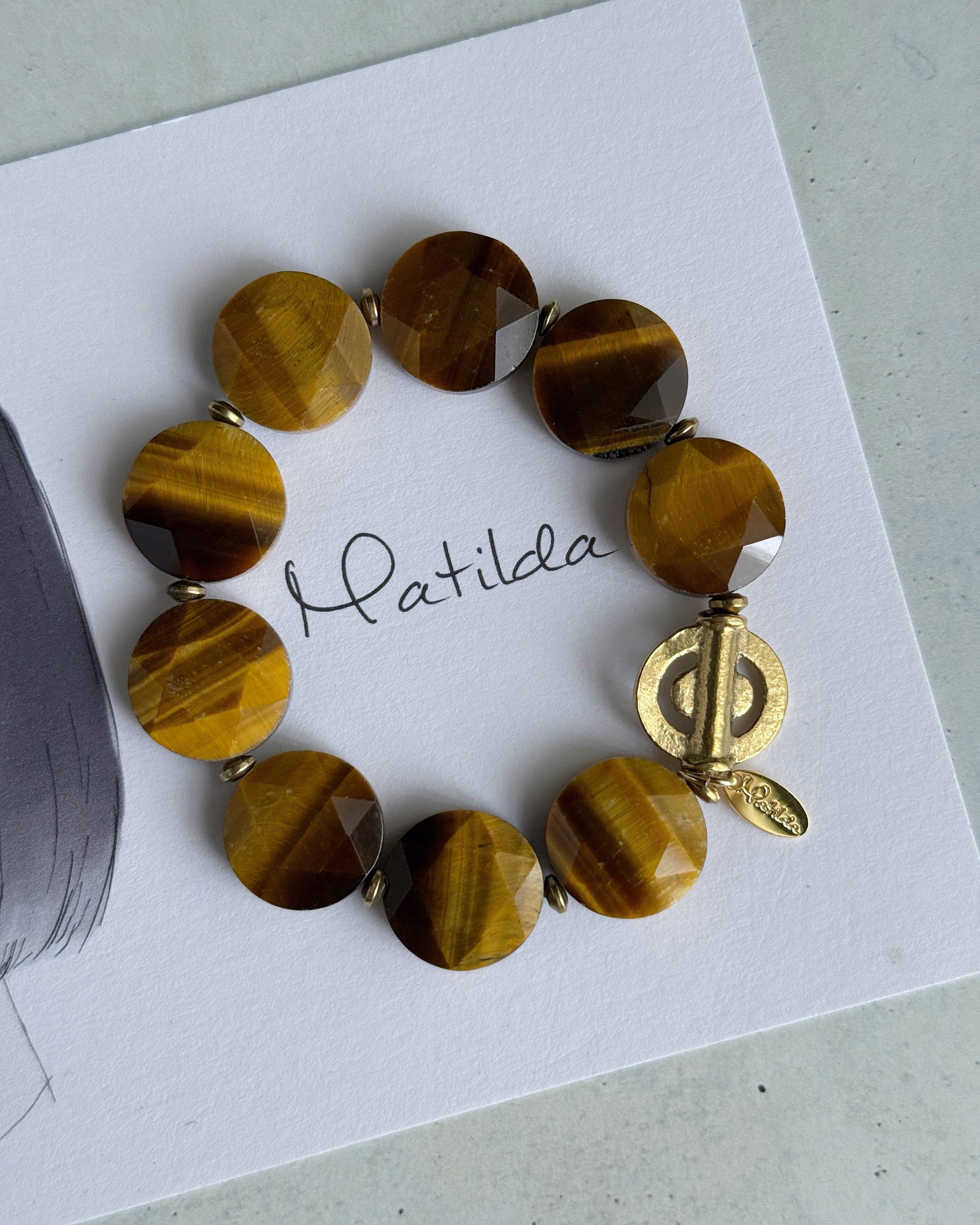 tumble bracelet(タイガーアイ)