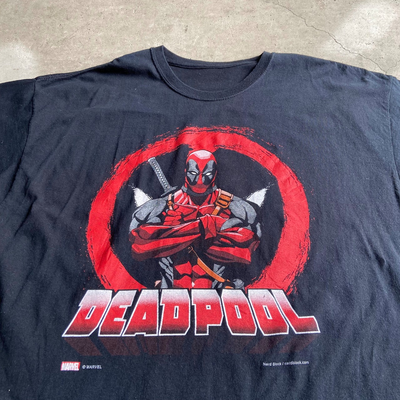 ビッグサイズ MARVEL DEADPOOL デッドプール キャラクター プリント T 