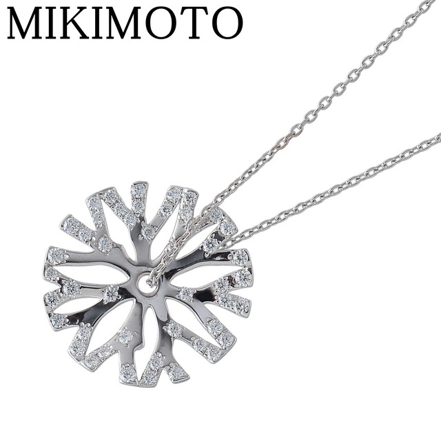 ミキモト ダイヤ パール ネックレス 現行モデル PP-20476U型 アコヤ  