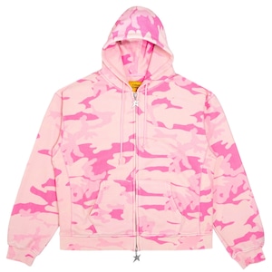 CARPET / C-STAR DOUBLE ZIP THERMAL HOODIE / PINK
