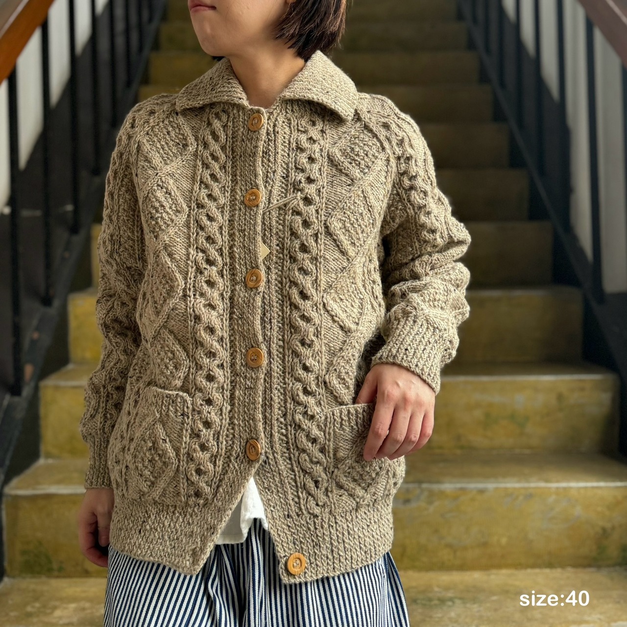 Athena Designs - 2S CDGN WITH CLR カーディガン | clever elephant 