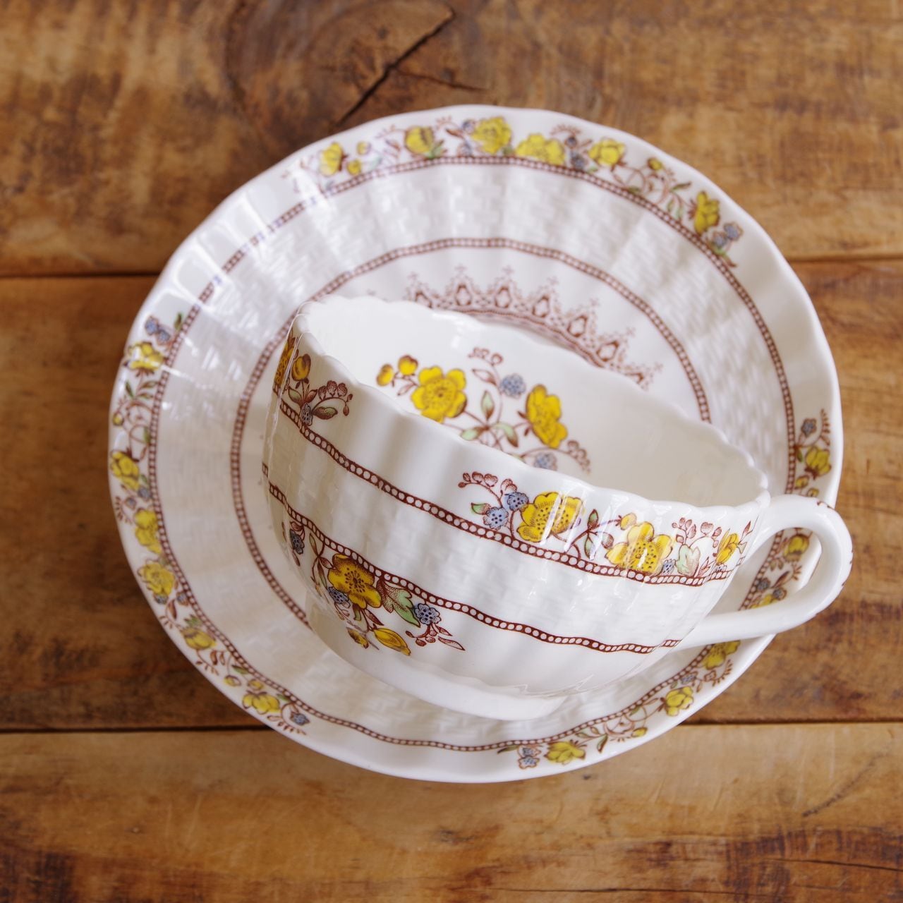 スポード バターカップ Spode Buttercup ティーカップ ソーサー きん