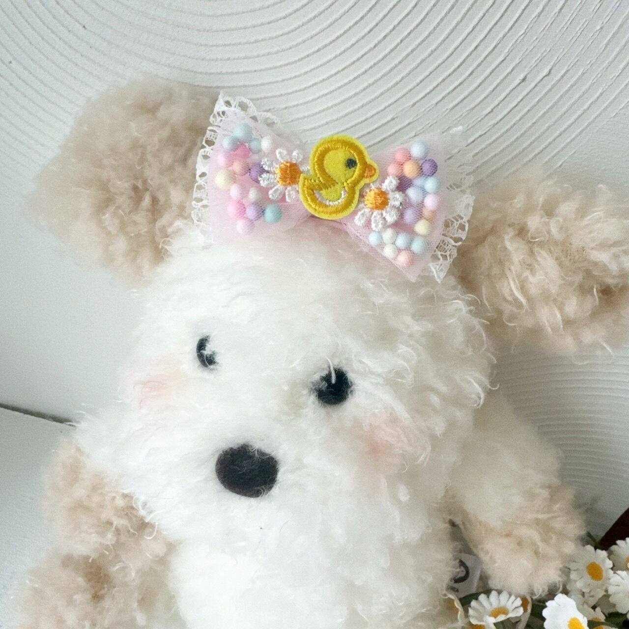 パステルボールリボンバレッタ