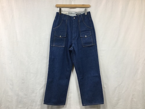 WESTOVERALLS“874W WIDE BUSH DENIM PANTS ONEWASH(BLUE)