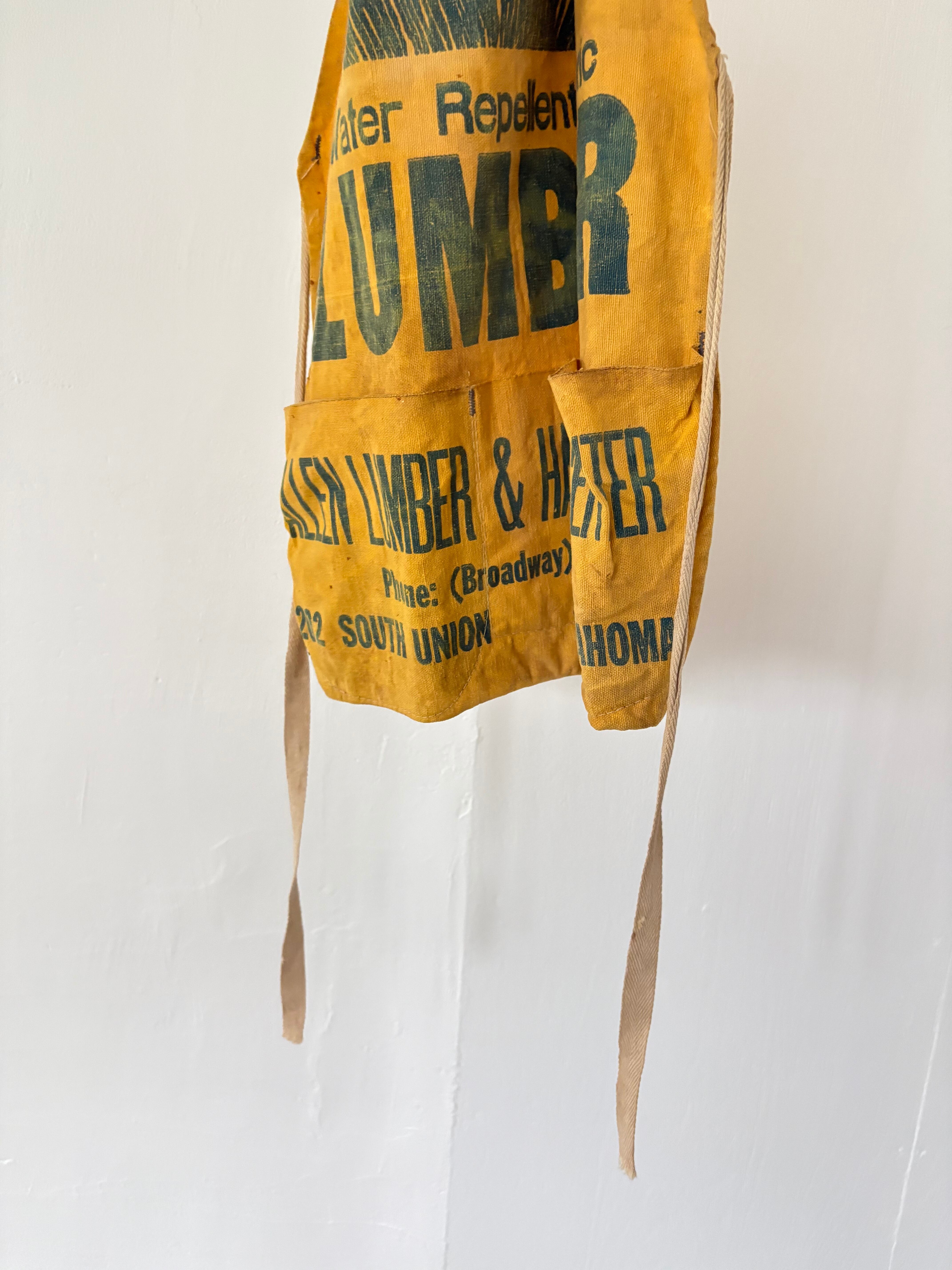 1950's- ALLEN LUMBER & HARDWARE CEMTER Lumber Apron | EVERYTHING