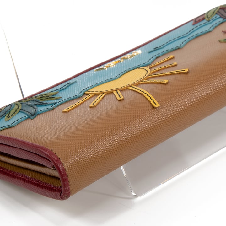 本物・送料無料・美品】PRADA・プラダ・長財布・二つ折り財布(サン