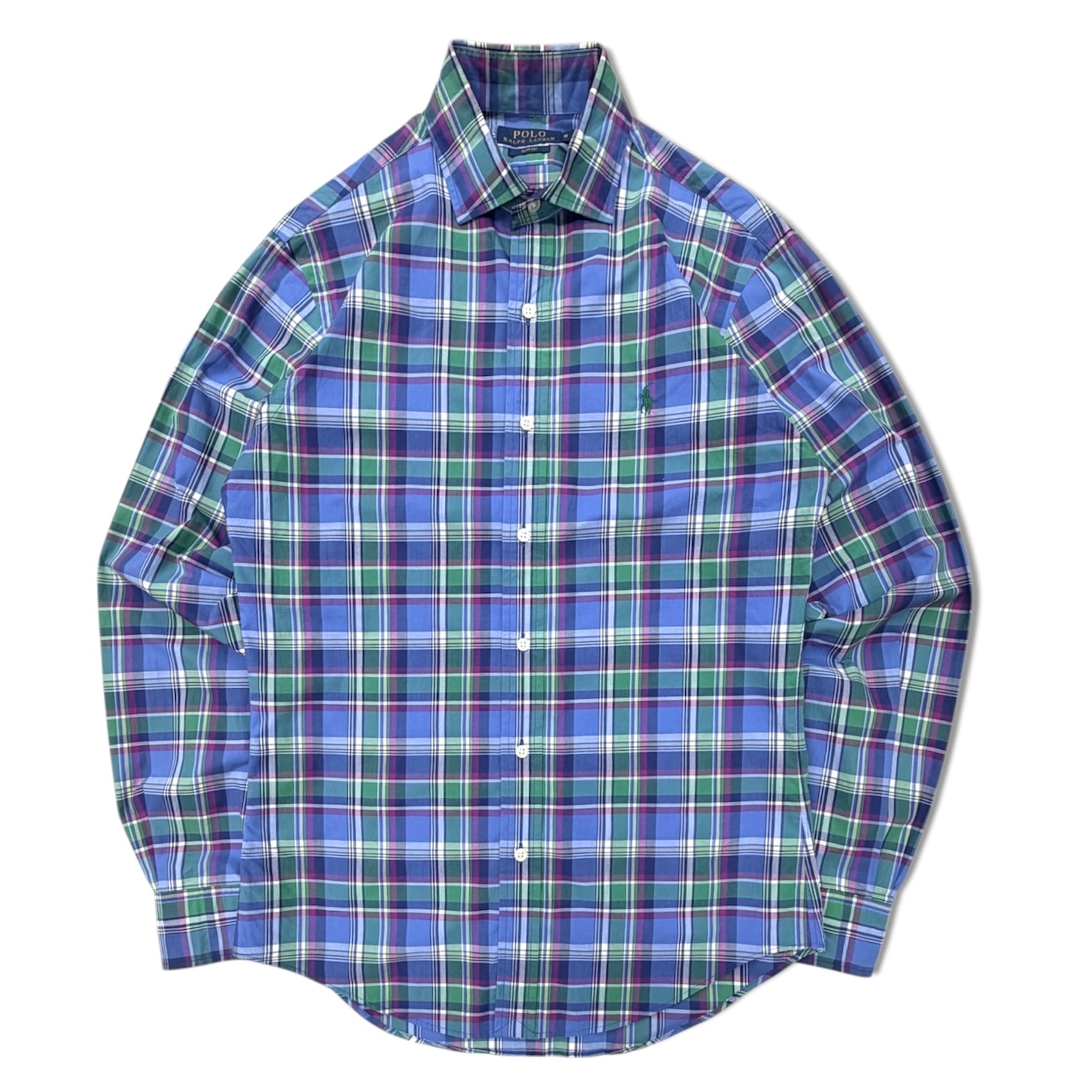Polo ralph lauren】 check shirt ラルフローレン チェックシャツ slim