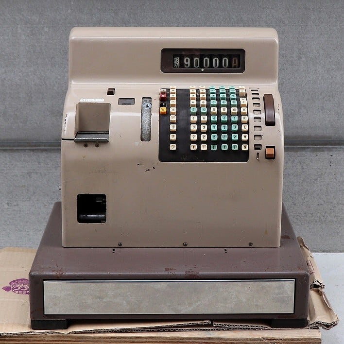 神鋼レジスター・金銭登録器・キャッシュレジスター・昭和レトロ  