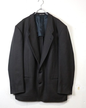 【Caka act2】80's “GIORGIO ARMANI LE COLLEZIONI” Vintage Herringbone Tailored Jacket