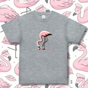 T-shirt -お食事フラミン 4102