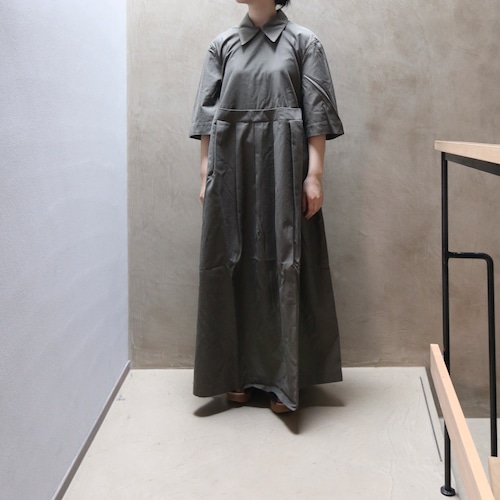 THE HINOKI　OG Cotton Twill Half Sleeve Dress #TH23S-39 FOREST