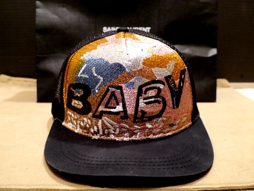 ★SAINT LAURENT PARIS サンローランパリ 【BABY】キャップ 黒★ コーデのポイントにもピッタリなインパクトのある刺繍が圧倒的な存在感♪