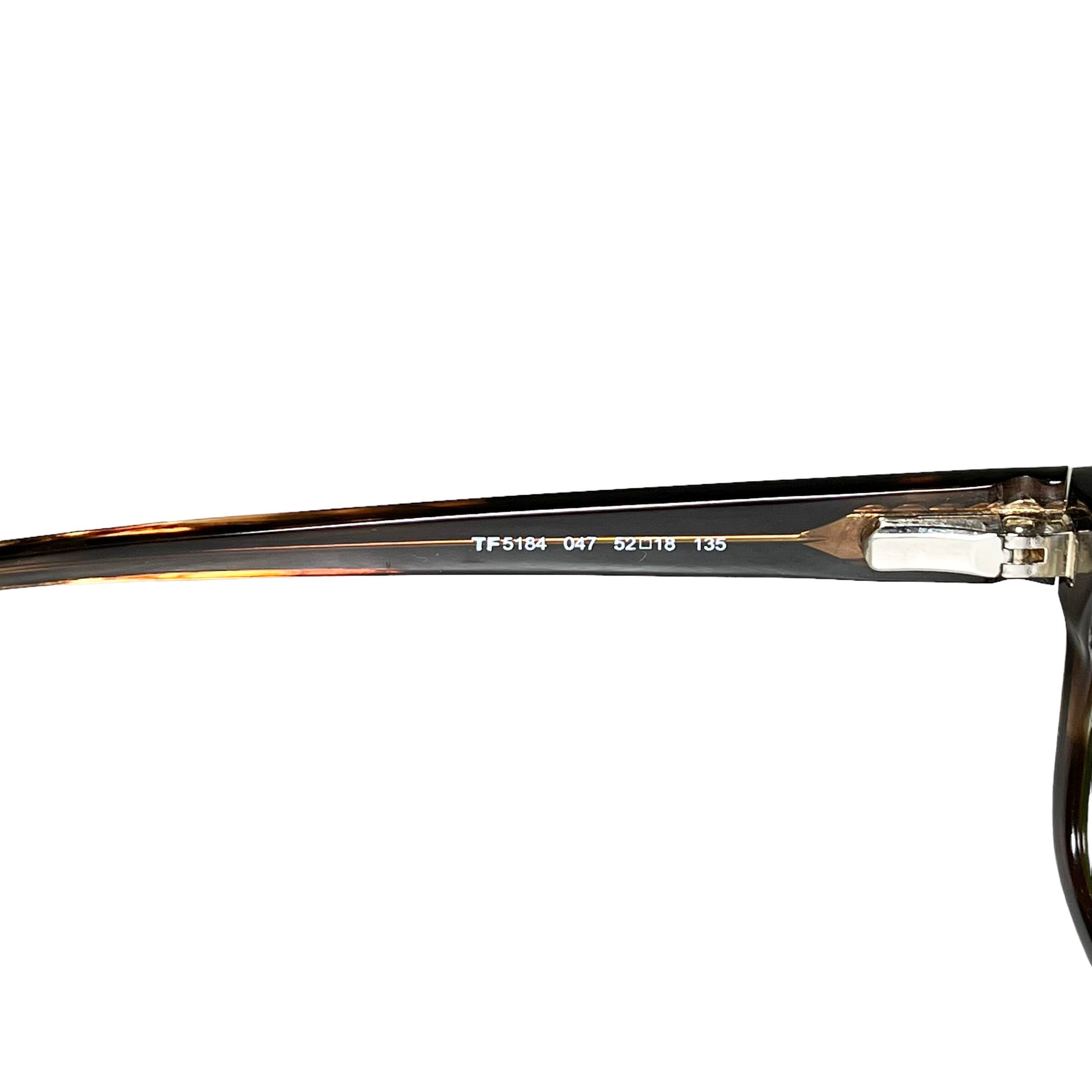 TOM FORD トムフォード メガネ TF5184 047 べっ甲 付属品あり 【公式通販】