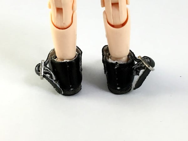 ドール靴 1/6 オビツ11 バックルシューズ SBB002BLK MW - 画像5
