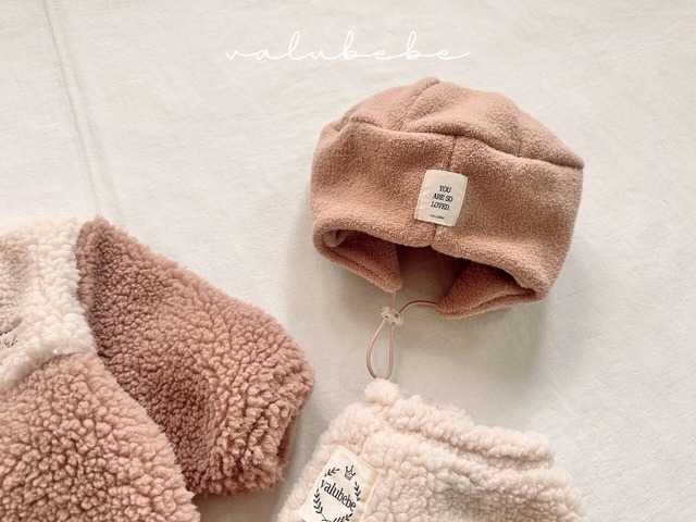 [予約][送料無料]《valubebe》Fleece chestnut hat (baby) 83