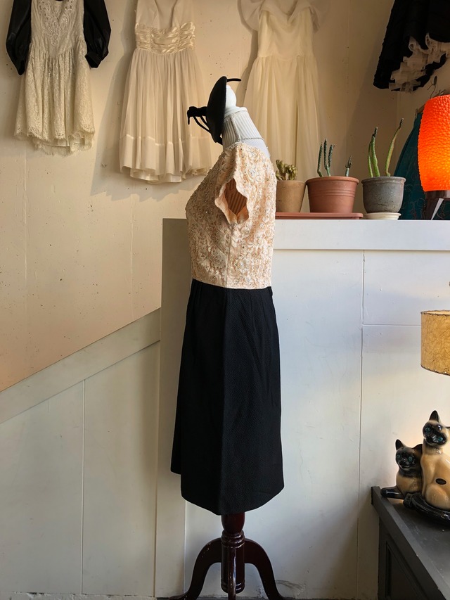 50's lace beads works two tone set up