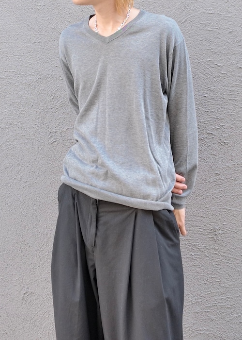【CABANE de ZUCCA】grey basic knit