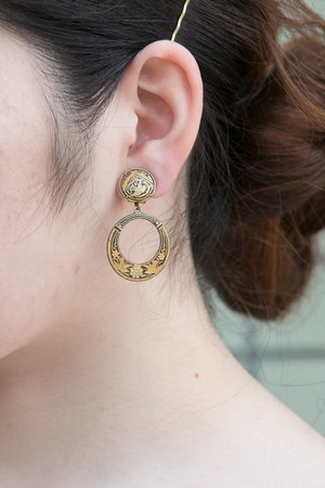 【Run Rabbit Run Vintage 】 SPAIN hanging earring